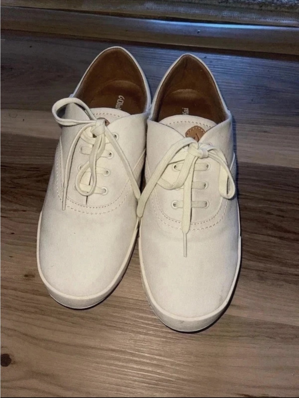 Olukai Women's Lace-Up Canvas Sneakers in Off-White